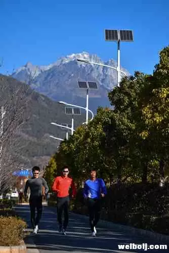 国家竞走队在丽江进行高原训练