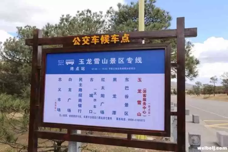 简直不要太安逸！15元即可乘公交专线直达玉龙雪山景区