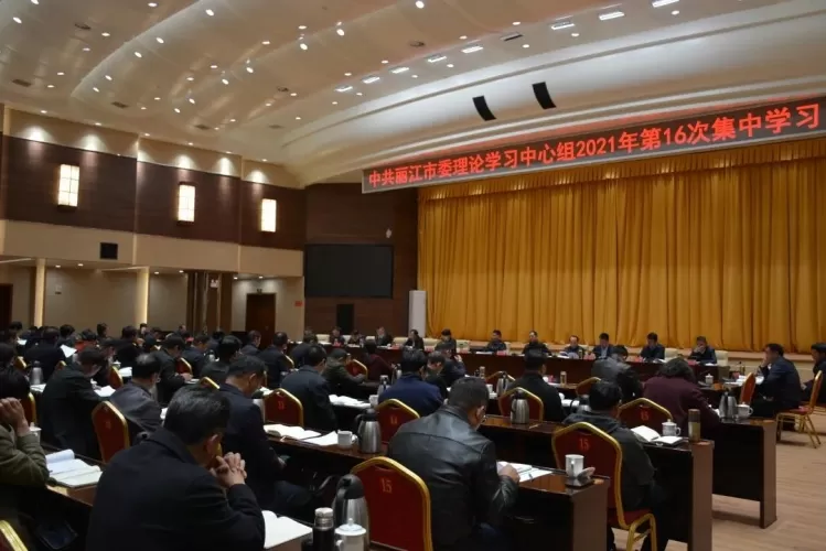 市委理论学习中心组专题学习党的十九届六中全会精神