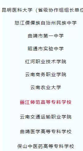 丽江师范高等专科学校拟入选首批全国急救教育试点学校名单！