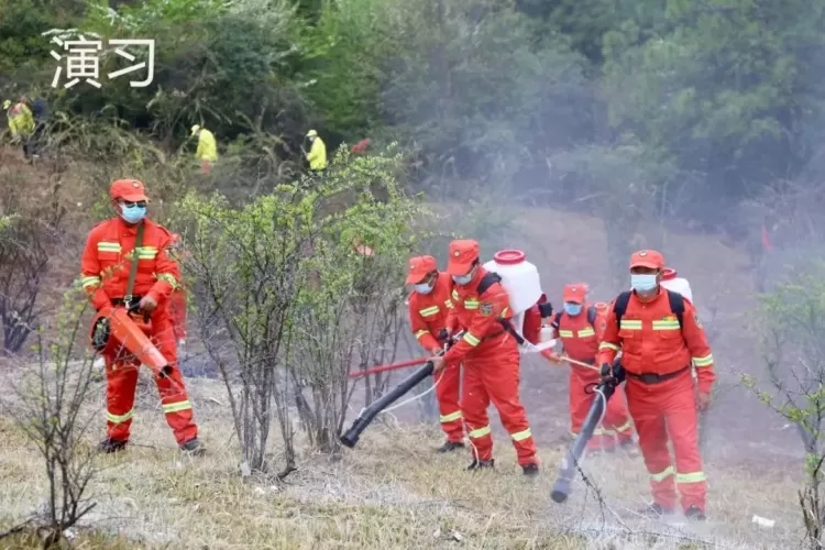 “以演促训 以练为战”古城区投控集团举行2022年度森林草原防灭火扑救联合演练