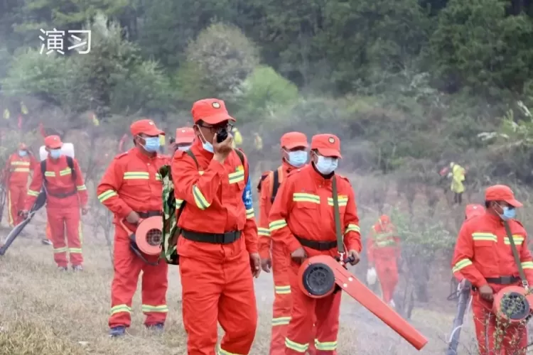 “以演促训 以练为战”古城区投控集团举行2022年度森林草原防灭火扑救联合演练