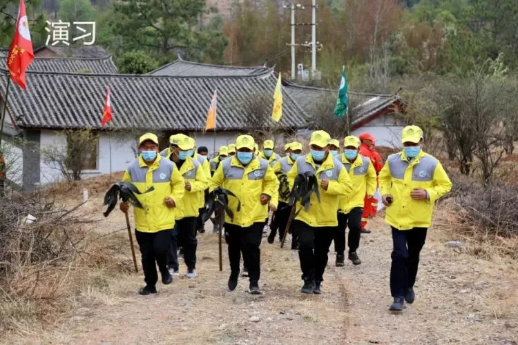 “以演促训 以练为战”古城区投控集团举行2022年度森林草原防灭火扑救联合演练