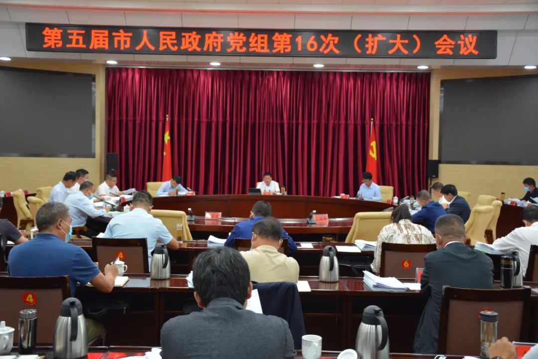 市政府党组（扩大）会议、常务会议