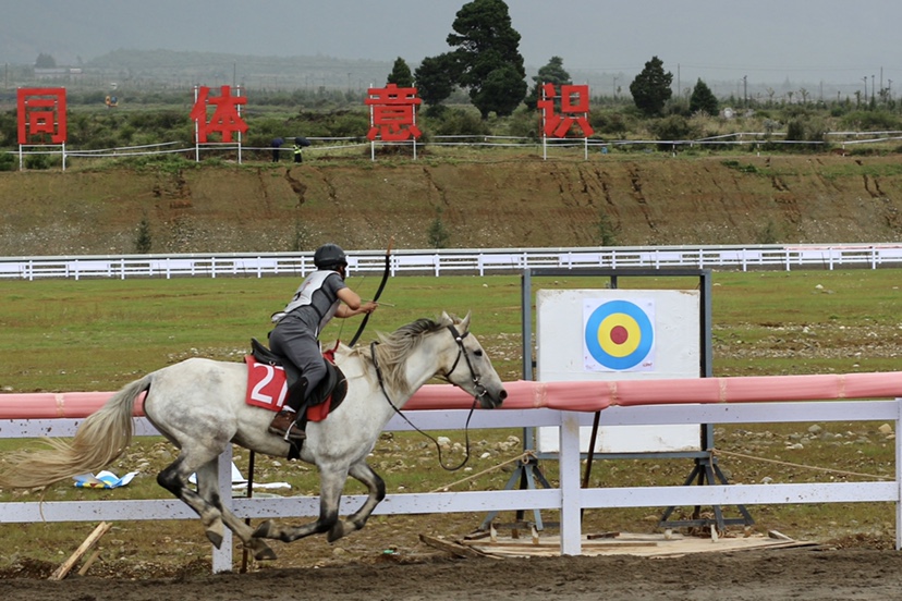 骑马射箭论英雄  看民族马术比赛的速度与激情