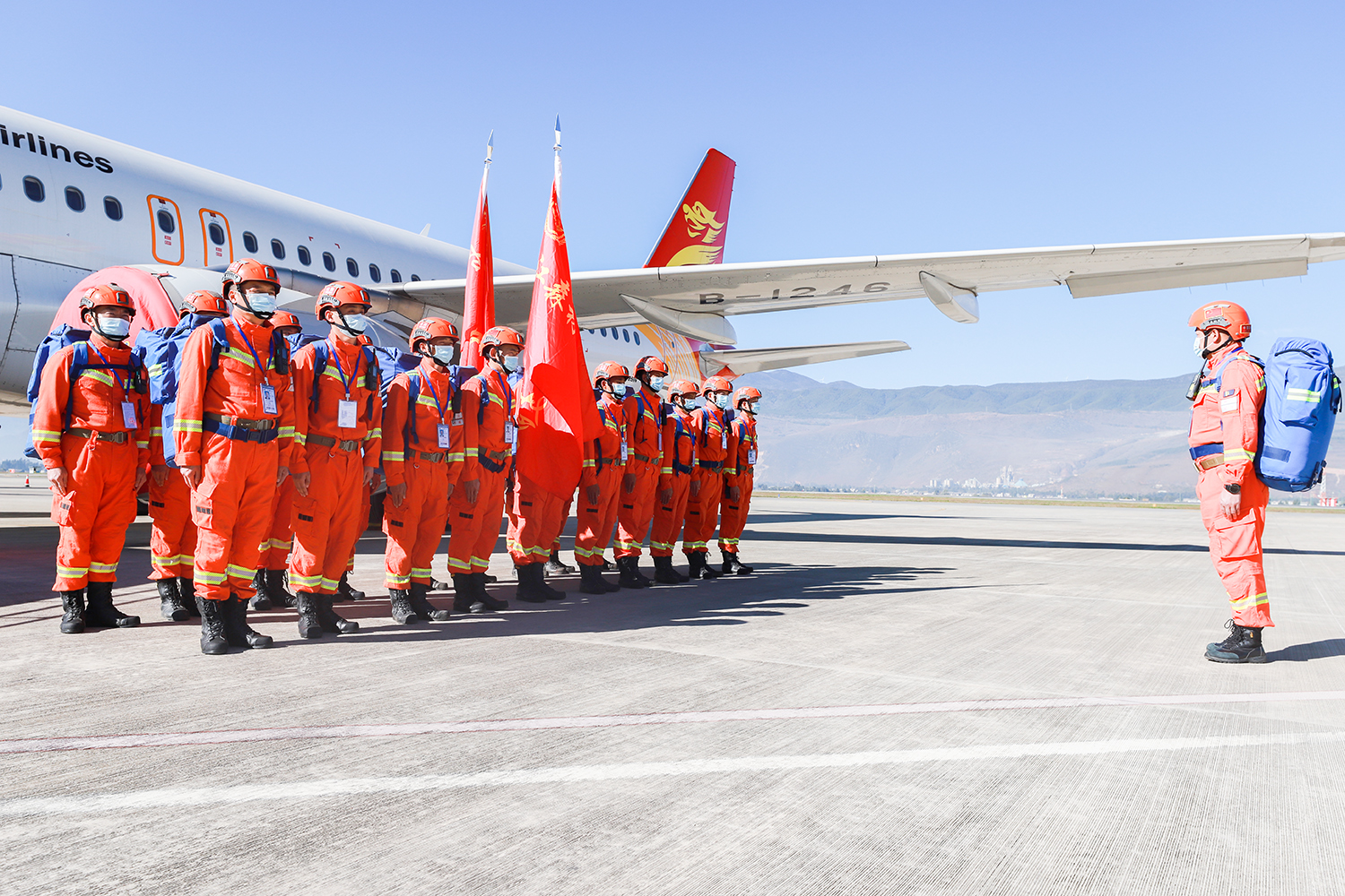 云南丽江森林消防支队开展跨区域灭火应急输送演练