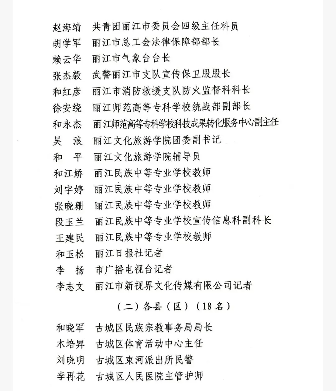 优秀！丽江32个集体76名个人获通报表扬