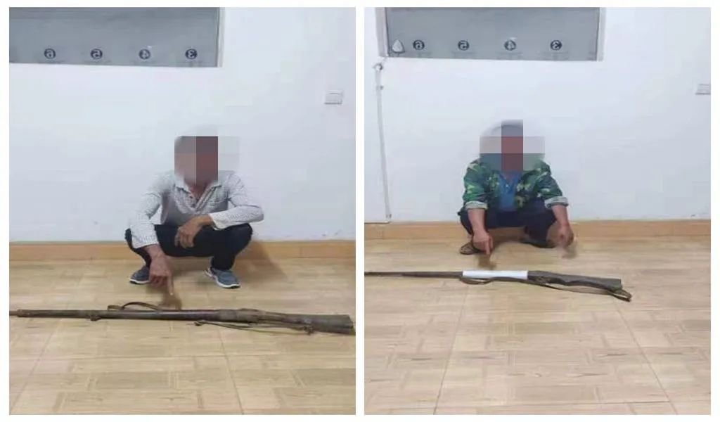 非法持有枪支  华坪2人被查 (1).jpg