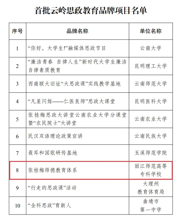 全省首批！“张桂梅师德教育体系”入选“云岭思政教育品牌”项目 (2).png
