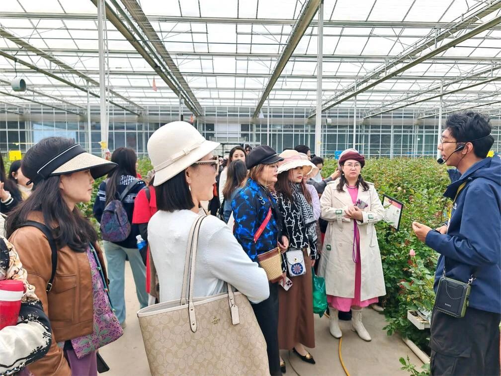丽江现代花卉产业园区迎来超500人大型旅游团，“花卉 旅游”成新亮点01.jpg