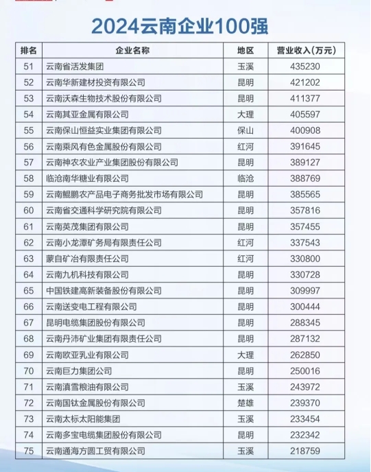 2024云南100强企业名单出炉，丽江唯一一家企业上榜3.png