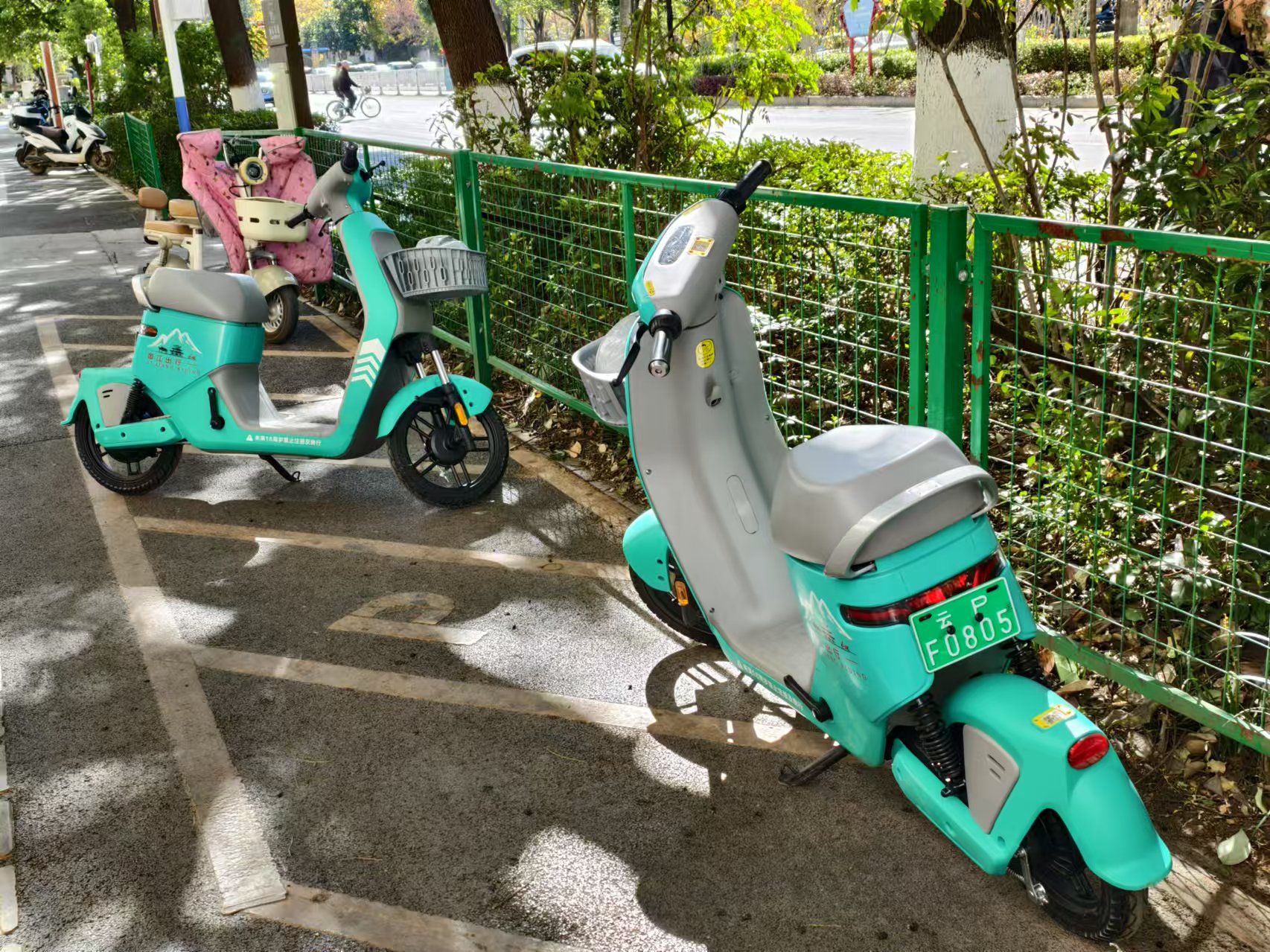 再添新色彩  玉龙县也有共享电单车了 ！   (1).jpg