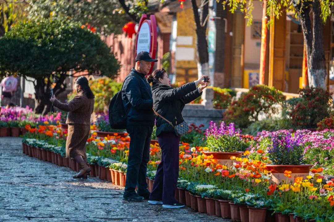 新春狂欢！近100万旅客在丽江古城过大年3.jpg