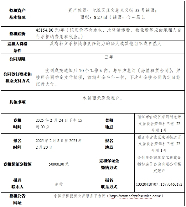 丽江古城12处公房公开招租21.png