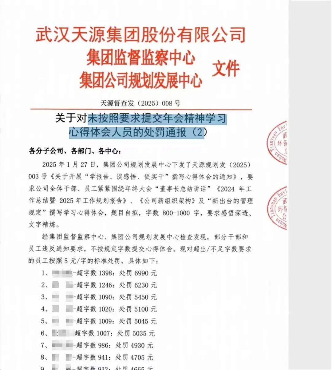 员工写心得字数不合标最高被罚6990元，官方回应：可凭相关证据投诉2.jpg