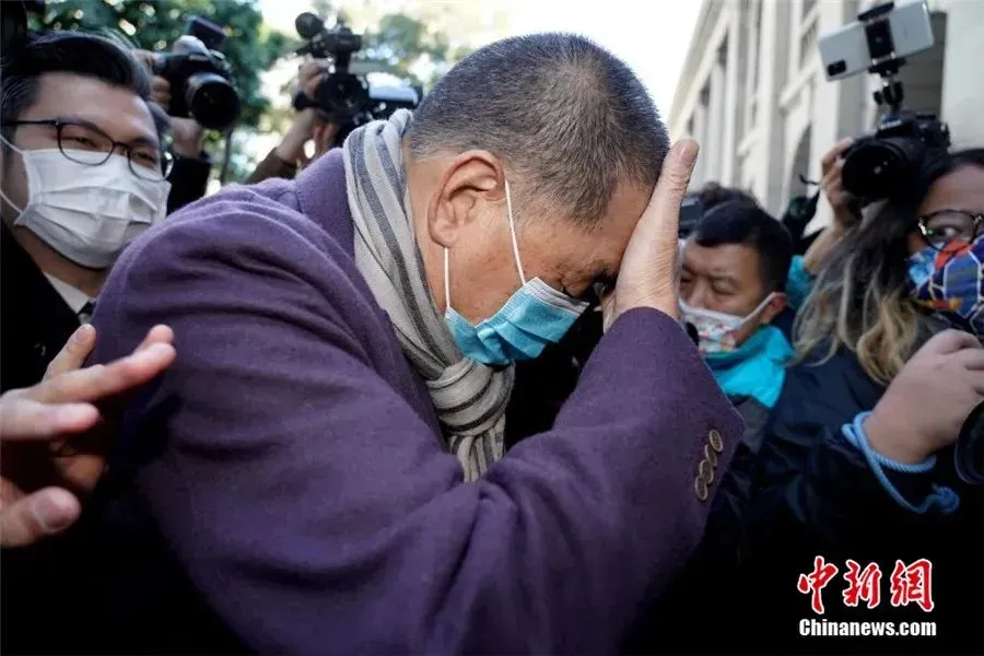 黎智英被判处20年有期徒刑